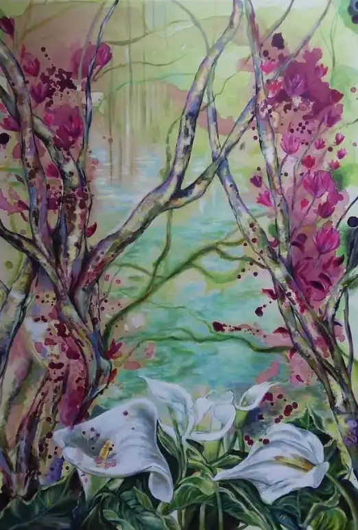 Materia e Spirito, il mondo pittorico di Paola Dalla Pellegrina alla Galleria Malinpensa
